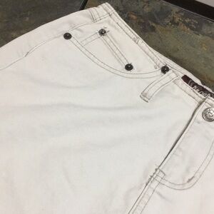 Angels White denim skirt